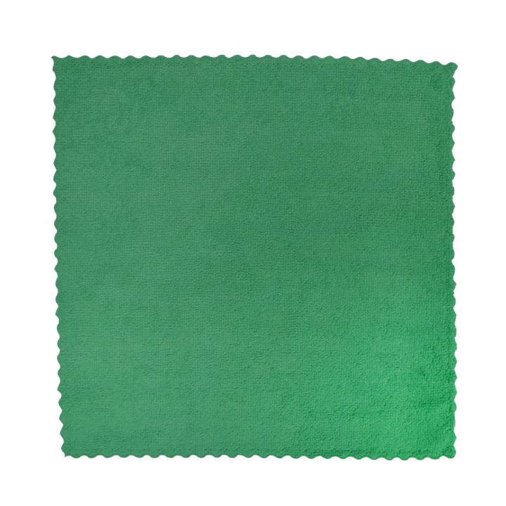 12" x 12" Green Semi-Disposable Microfibre Cloth, 180 gsm