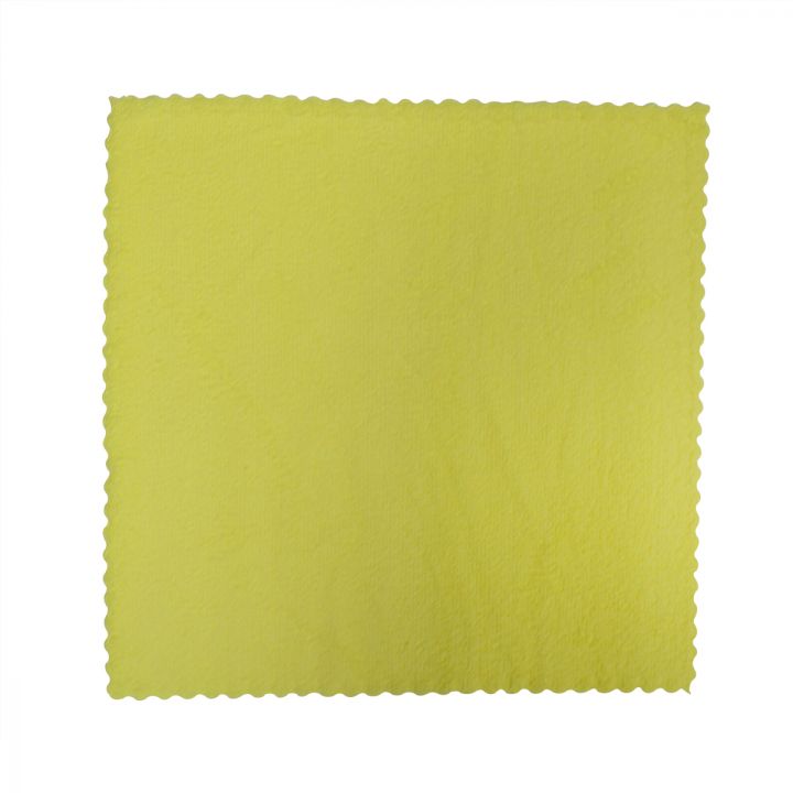 12" x 12" Yellow Semi-Disposable Microfibre Cloth, 180 gsm