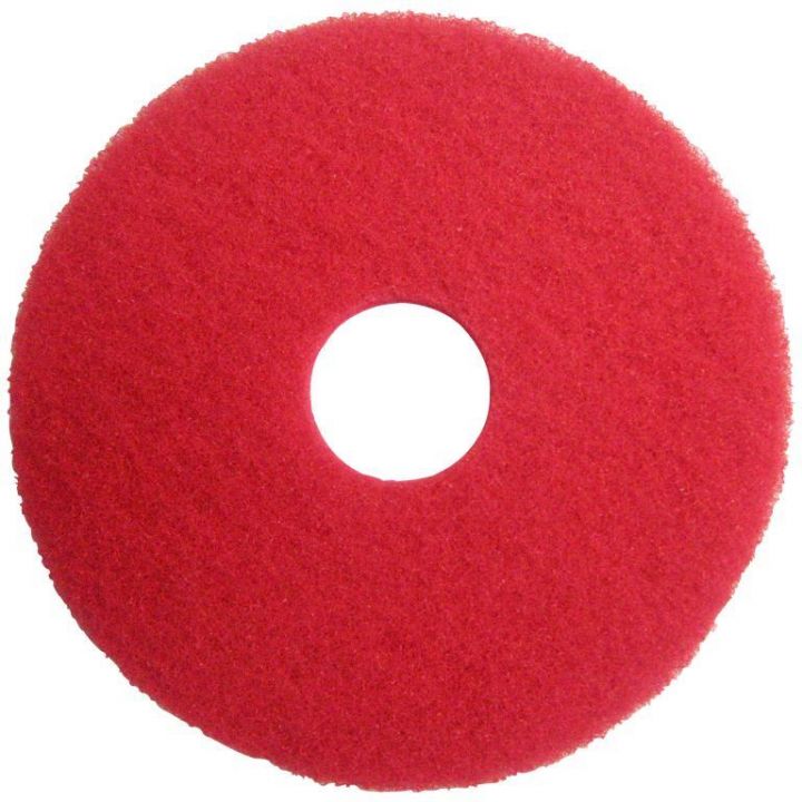 14" red floor pad