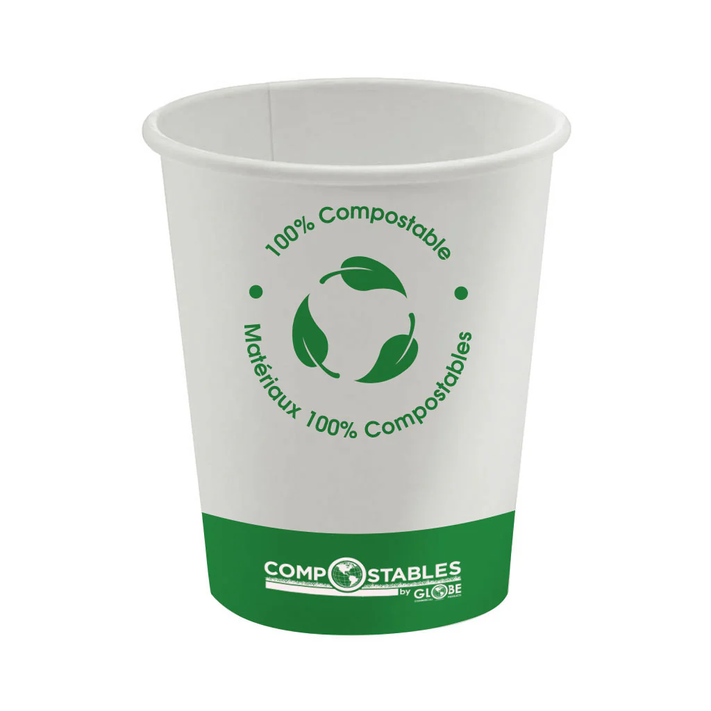 Single Wall Hot/Cold Compostable Paper Cups - 16 Oz  - 1000 cups