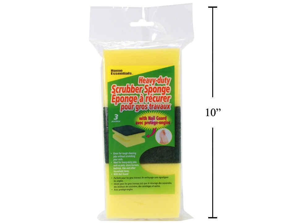 Yellow Scrub Sponge - 3pk