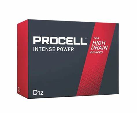 PROCELL INTENSE ALKALINE BATTERY D CELL@6X12