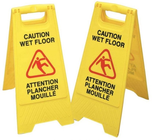 [710CWF] Caution Wet Floor Safety Sign