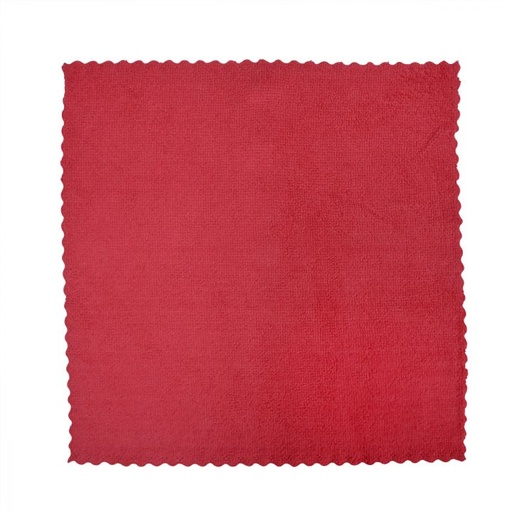 12" x 12" Red Semi-Disposable Microfibre Cloth, 180 gsm 